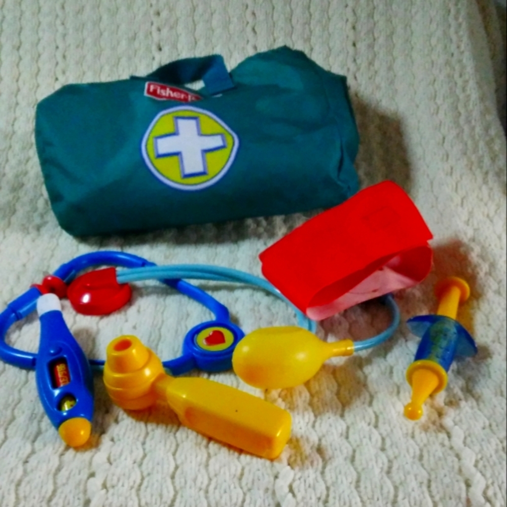 Vintage Fisher-Price medical bag with all equipment